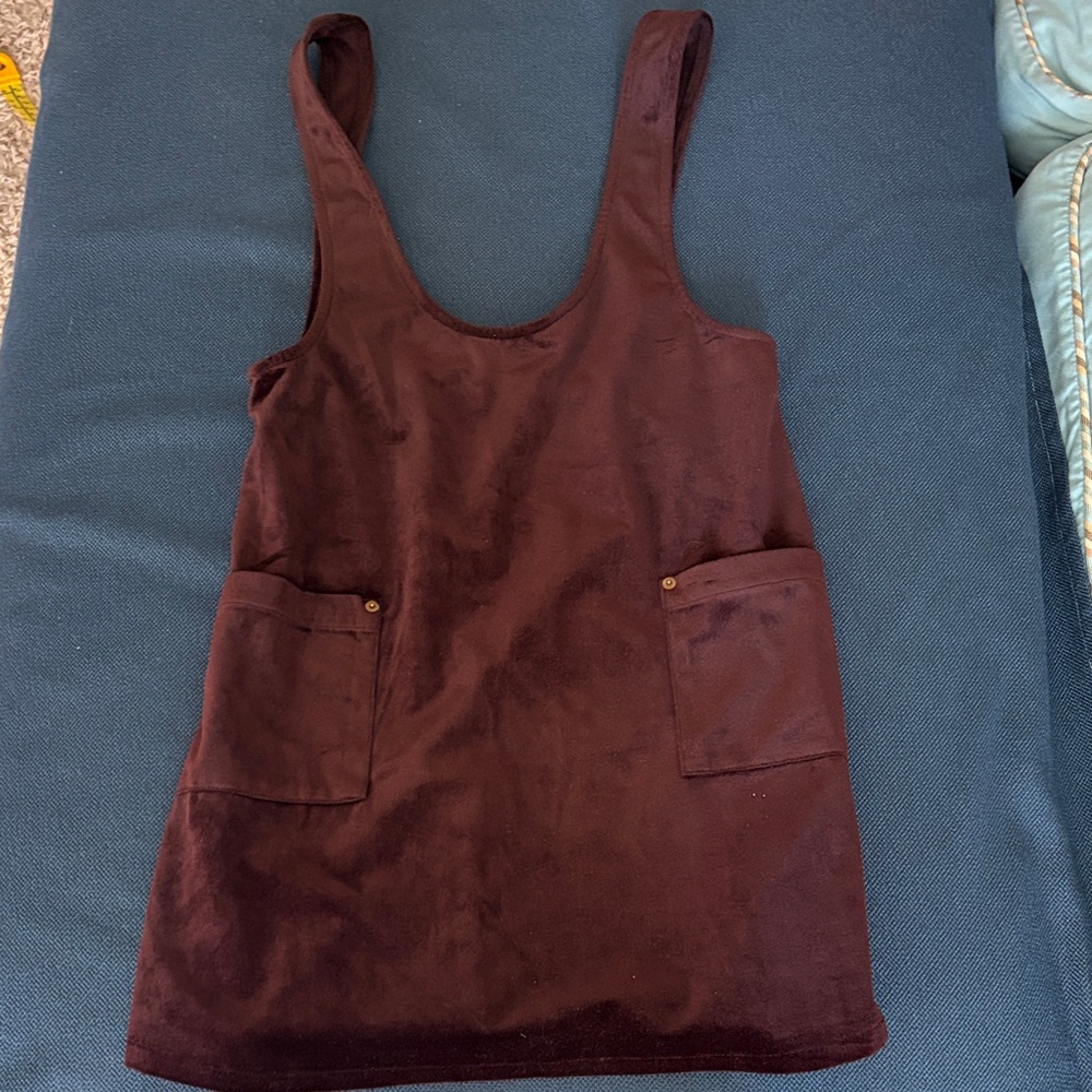 Brown Sleeveless Top with Pockets